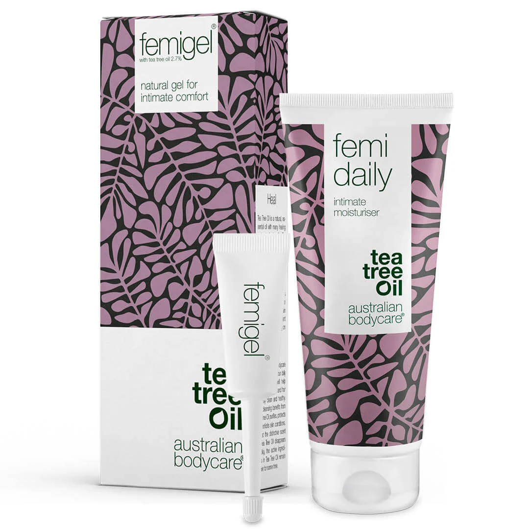 2 intimpleje produkter mod tørhed, lugt & kløe  Intimprodukter mod svie, kløe og intim irritation