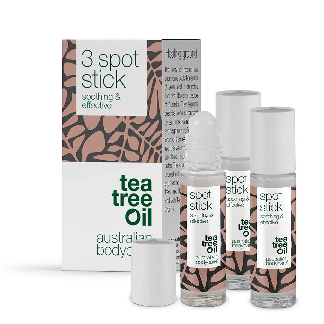 3 stk. Spot Stick til bumser og uren hud  Effektiv mod bumser, uren hud og hudorme - Tea Tree Oil