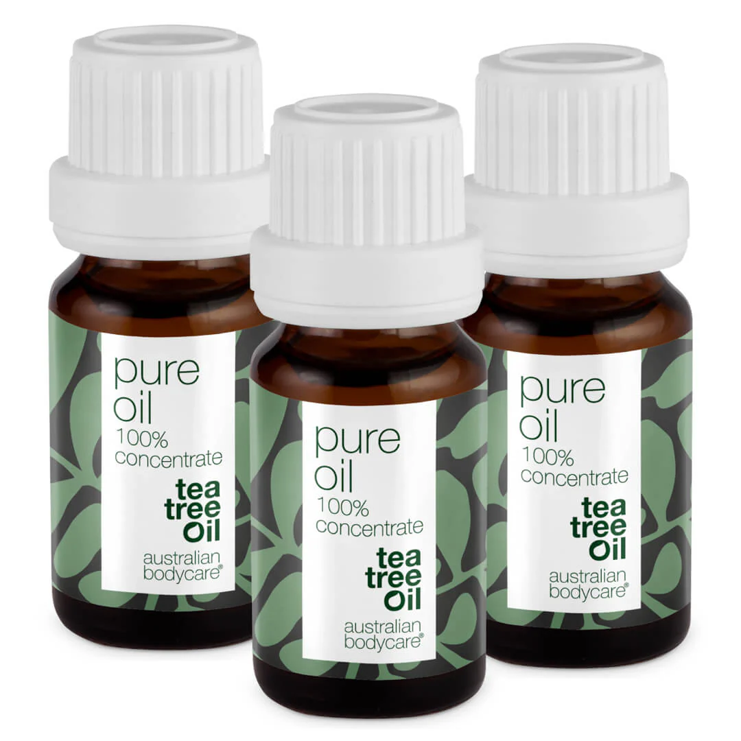 3 stk. XL 30 ml Tea Tree Oil til hudproblemer  3-pak med 100% koncentreret og ufortyndet Tea Tree Oil fra Australien