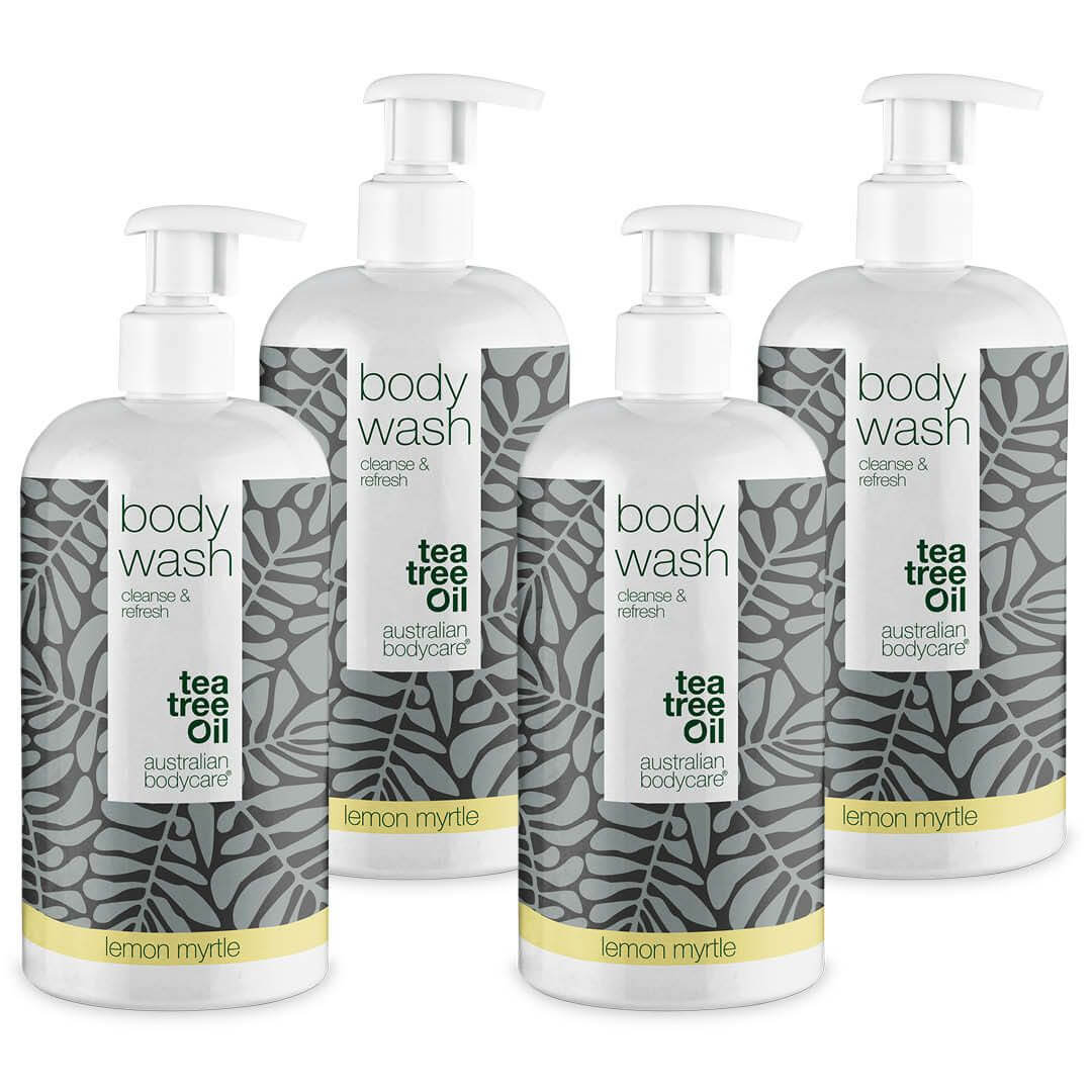 4 for 3 Tea Tree Body Wash 500 ml Lemon Myrtle - pakketilbud  Pakketilbud med 4 Body Wash (500 ml): Tea Tree Oil Lemon Myrtle