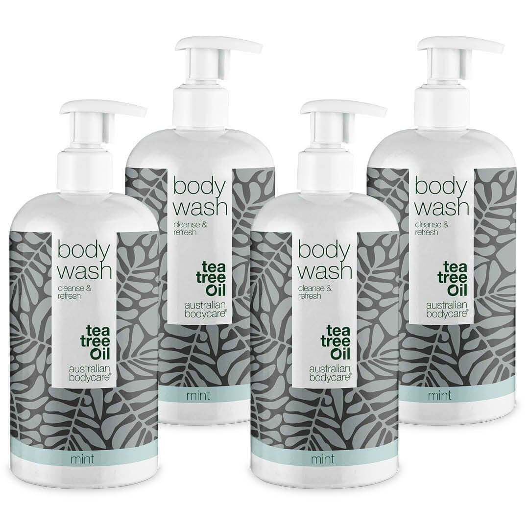 4 for 3 Tea Tree Body Wash 500 ml Mint - pakketilbud  Pakketilbud med 4 Body Wash (500 ml): Tea Tree Oil Mint