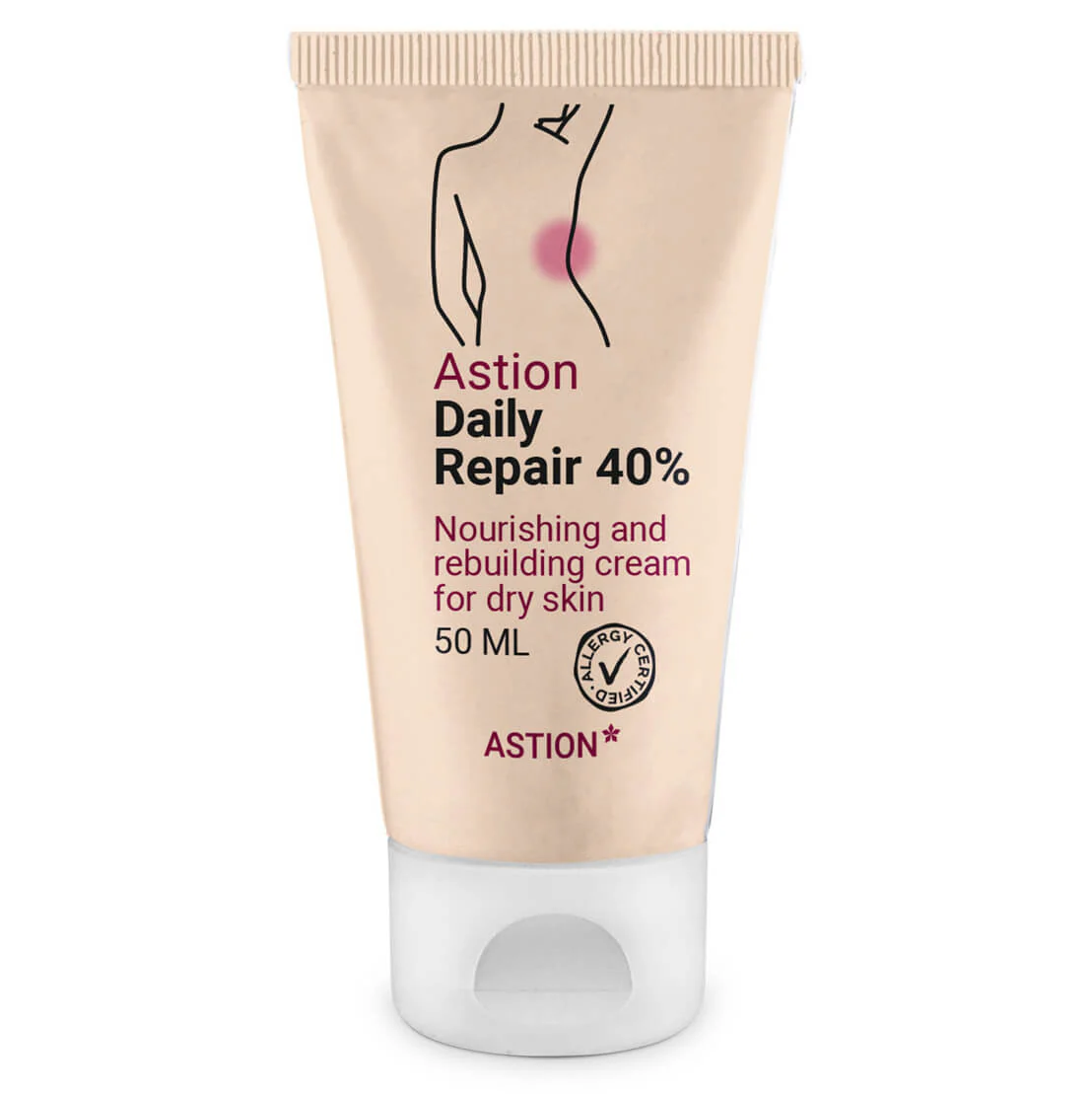 Astion Daily Fedtcreme 40 %  Daglig fugtpleje ved eksem og kløe - 200 ml