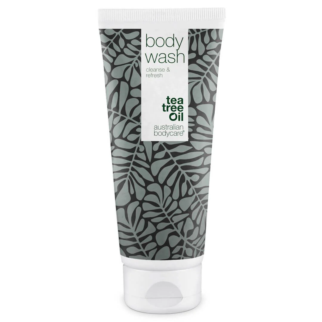 Body Wash med Tea Tree Oil  Showergel til daglig pleje og mod bumser og uren hud på kroppen - Lemon / 200 ml