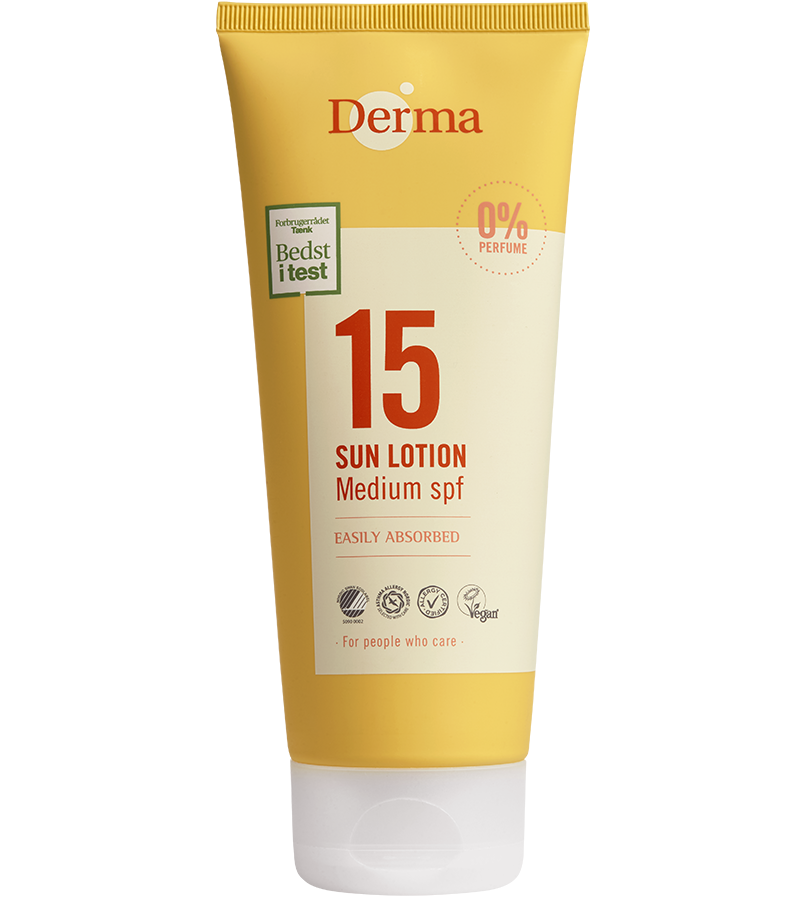 Derma Sollotion SPF15 (200 ml) - Vandfast solcreme