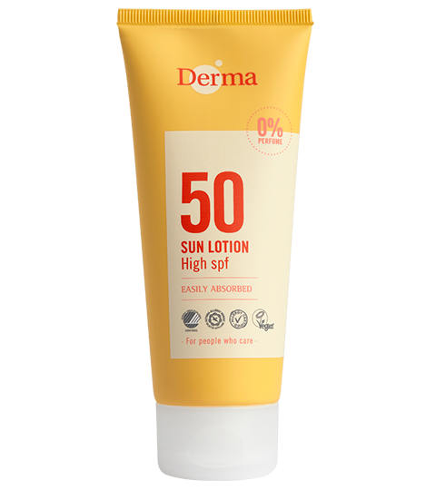 Derma Sollotion SPF50 (100 ml) - Vandfast solcreme