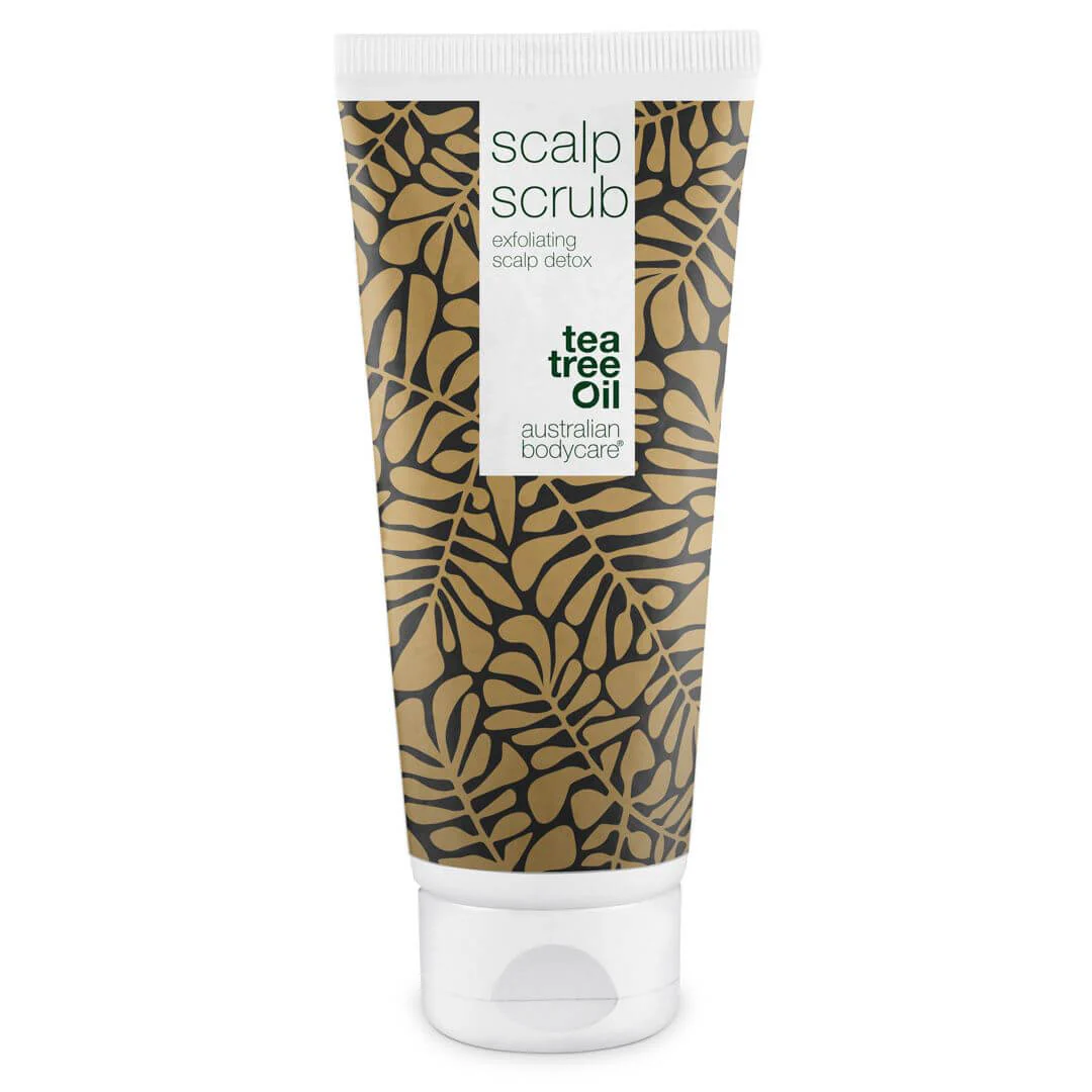 Eksfolierende Scalp Scrub  hovedbundsscrub til bumser, skæl eller fedtet hovedbund - Tea Tree Oil