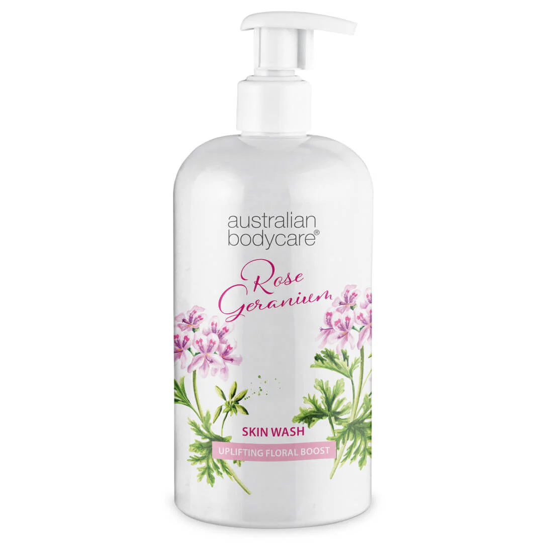 Professionel Rose Skin Wash  Dybderensende professionel showergel med Tea Tree Oil og Rose Geranium - 1000 ml