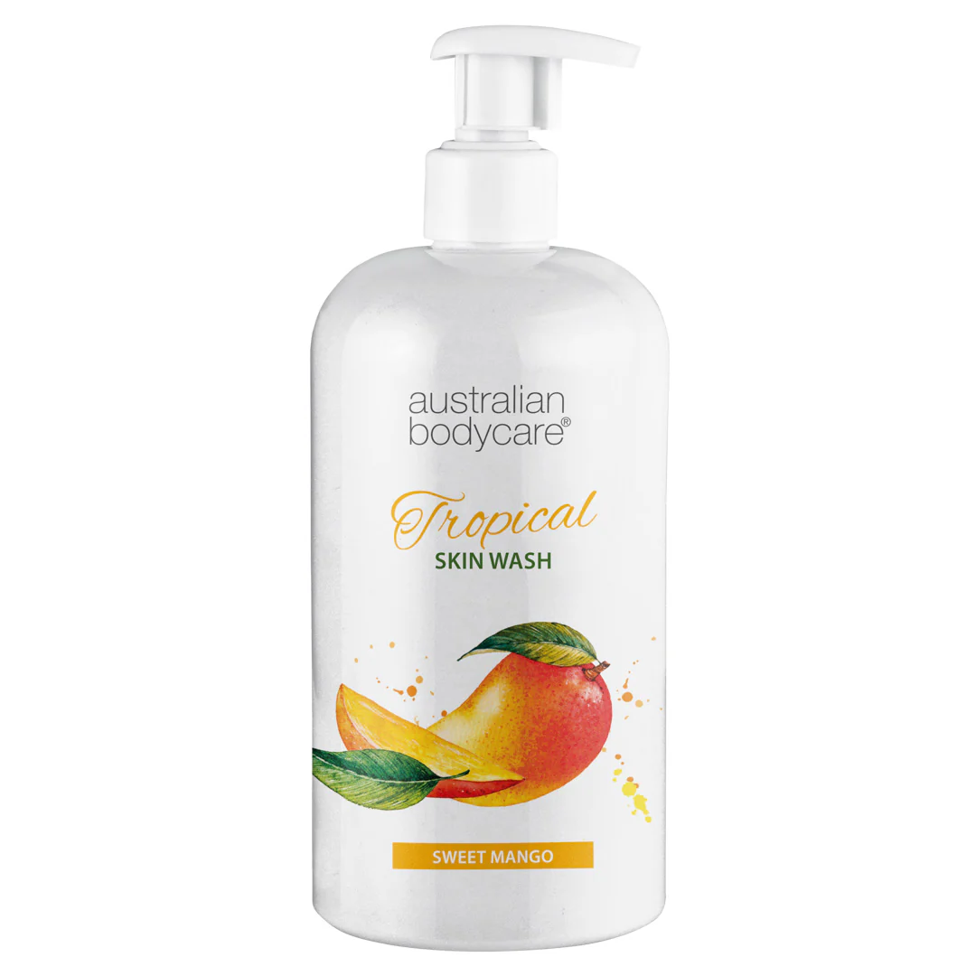 Professionel Tropical Skin Wash med mango  Body Wash med Tea Tree Oil og mango for ren og problemfri hud - 1000 ml