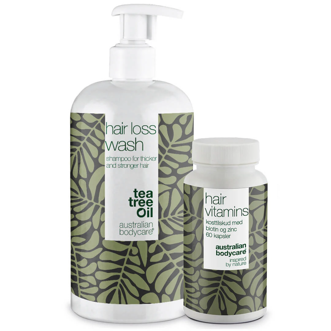 Shampoo og hårvitaminer til håret  Produkter til at vedligeholde et normalt hår