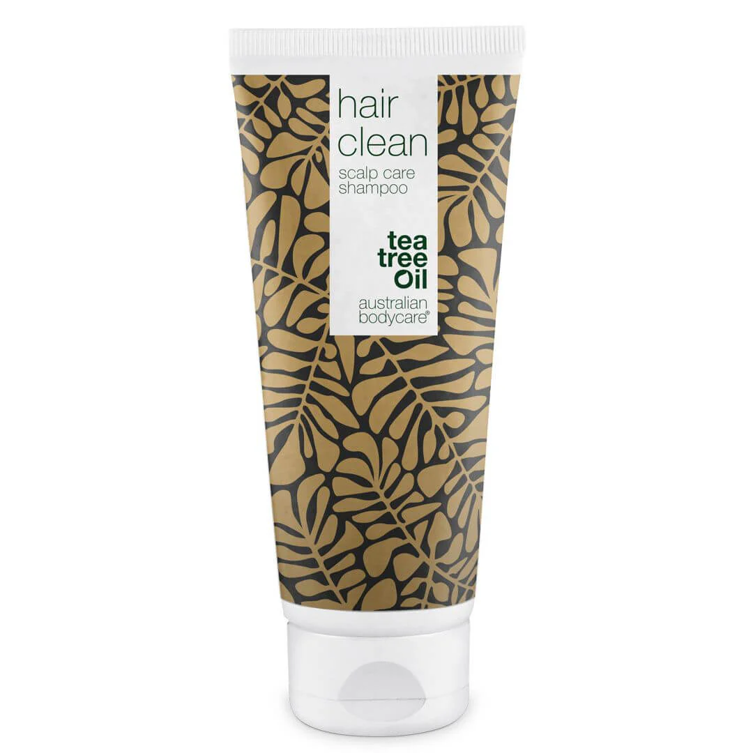 Tea Tree shampoo til skæl og tør hovedbund  Shampoo mod Skæl, kløende hovedbund og fedtet hår - Tea Tree Oil / 200 ml